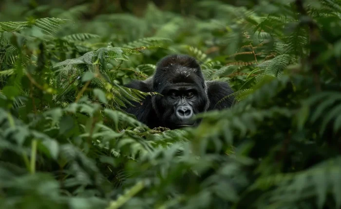 Silverback Gorilla in Volcanoes National Park, Rwanda