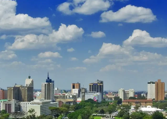Stunning View of Nairobi City from Nairobi National Park