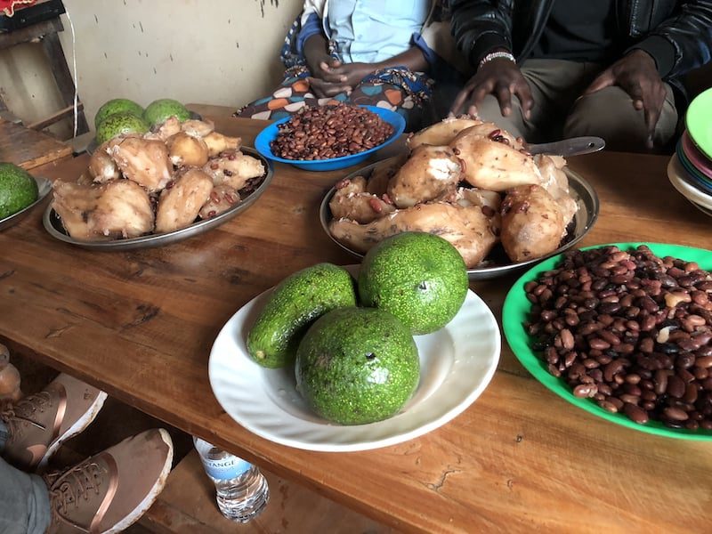 Avocados-and-Beans-in-Rwanda Local food Eat like a local in Rwanda and Zanzibar